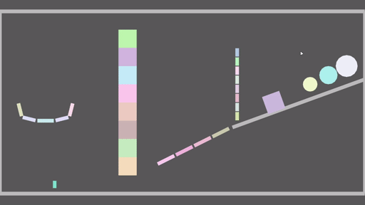 Running a test scene with the PGS solver