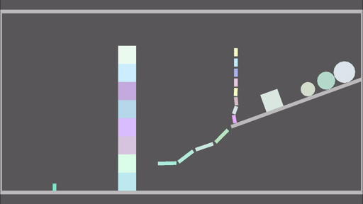 Running the same test scene with the XPBD solver