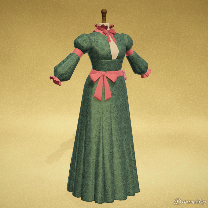 The dress designed in Dressmaker