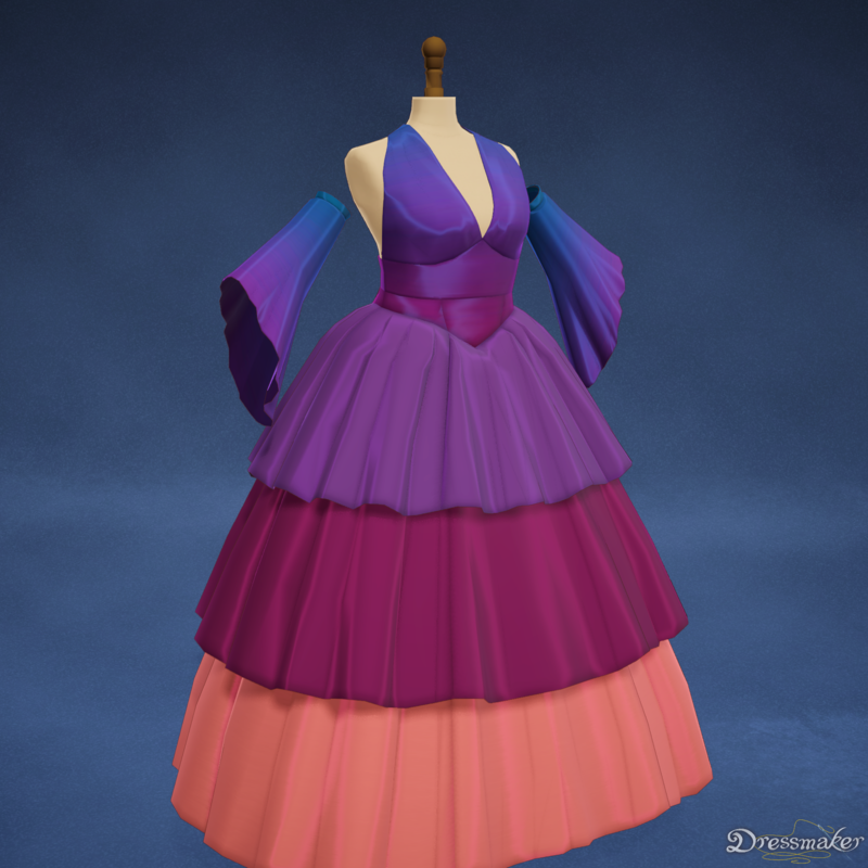 The dress designed in Dressmaker