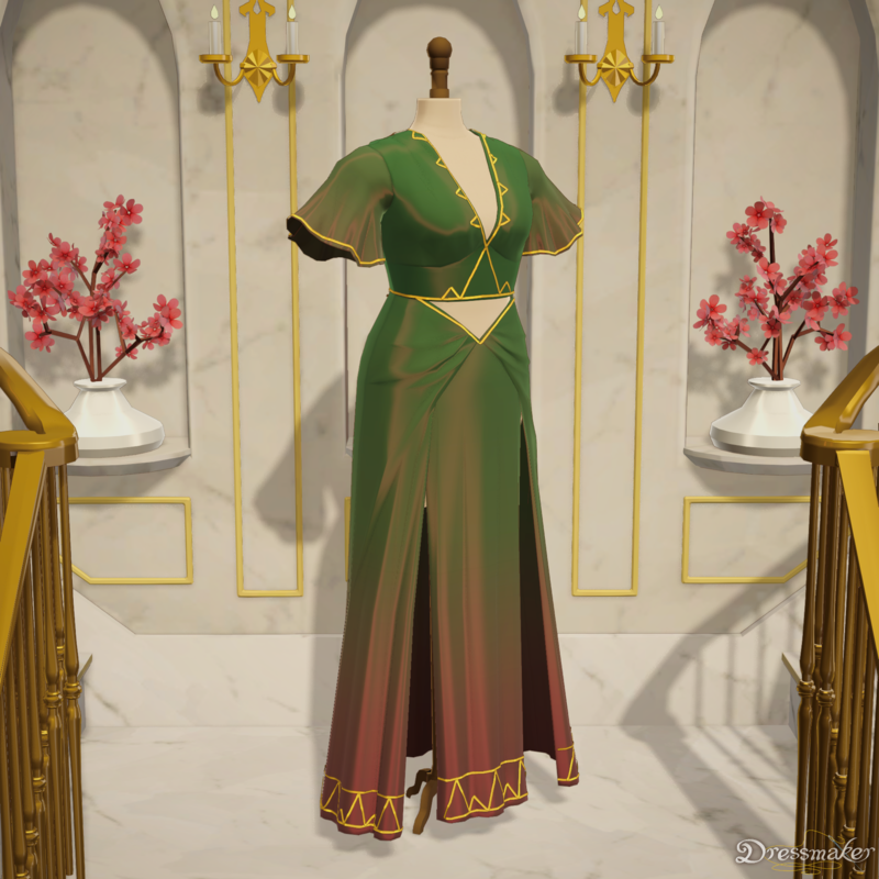 The dress designed in Dressmaker