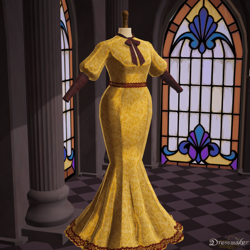 The dress designed in Dressmaker