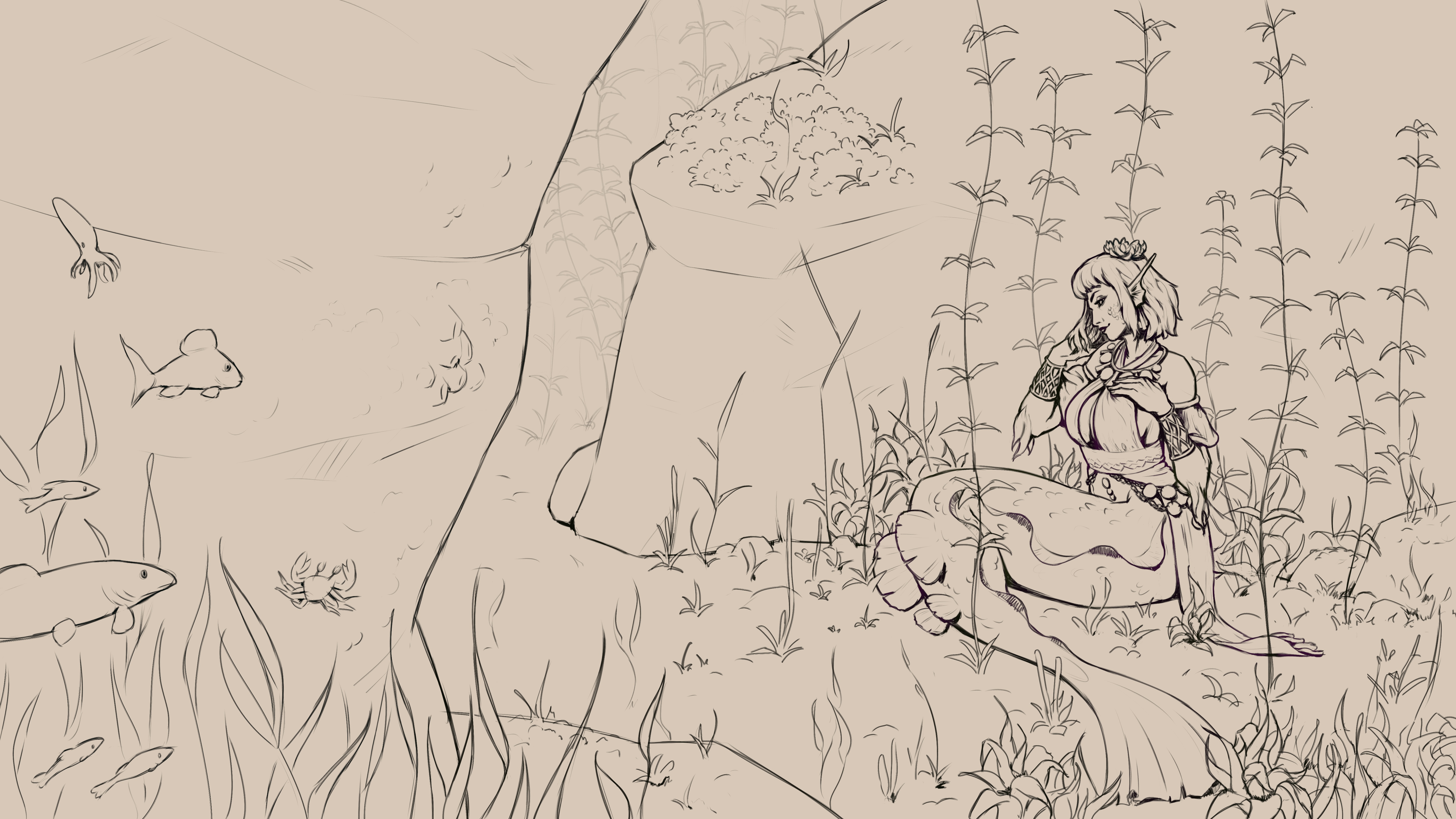 The previous artwork, but lines only.